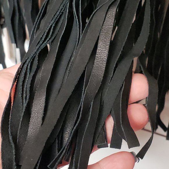 Elizabeth and James Color Block Fringe Sweater Poncho - Picture 6 of 8